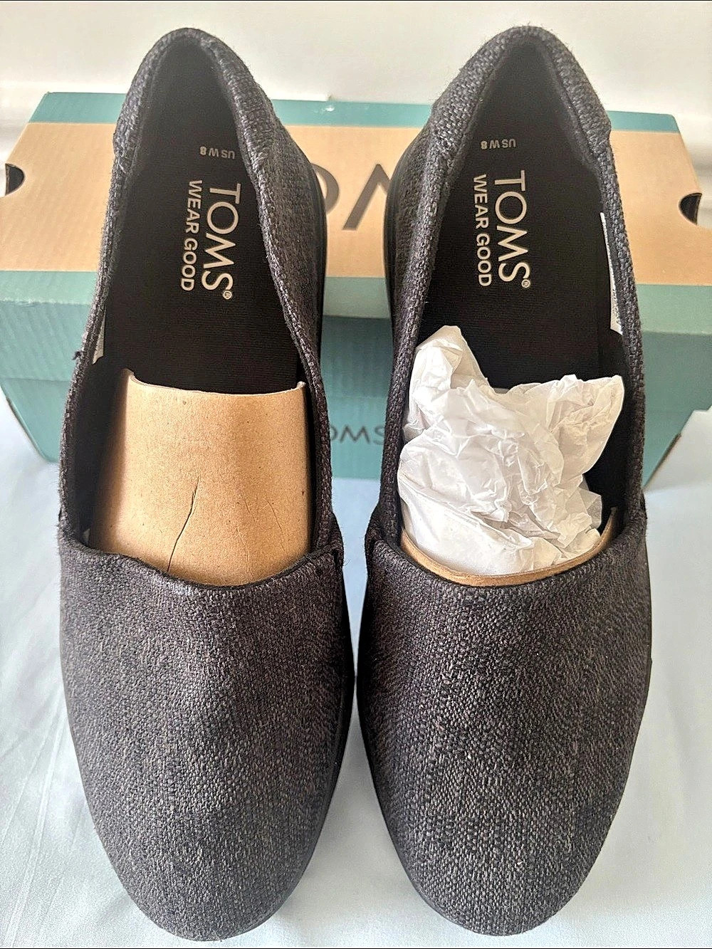 TOMS Kameron Slip On Slip-On Shoes Black US 8 New
